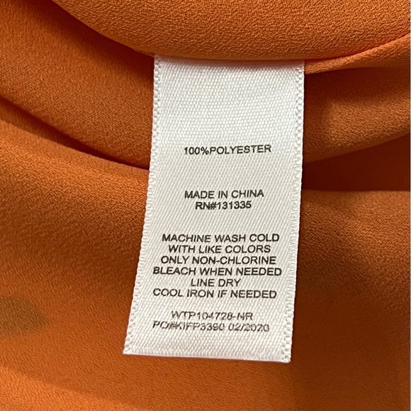 NWT SOCIALITE orange floral spaghetti strap blouse size xs - Picture 7 of 7